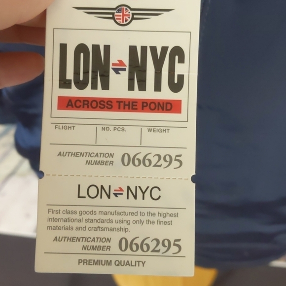 Lon nyc across the pond navy jacket size small - Picture 4 of 6